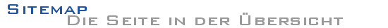 Sitemap - Die Seite in der Übersicht